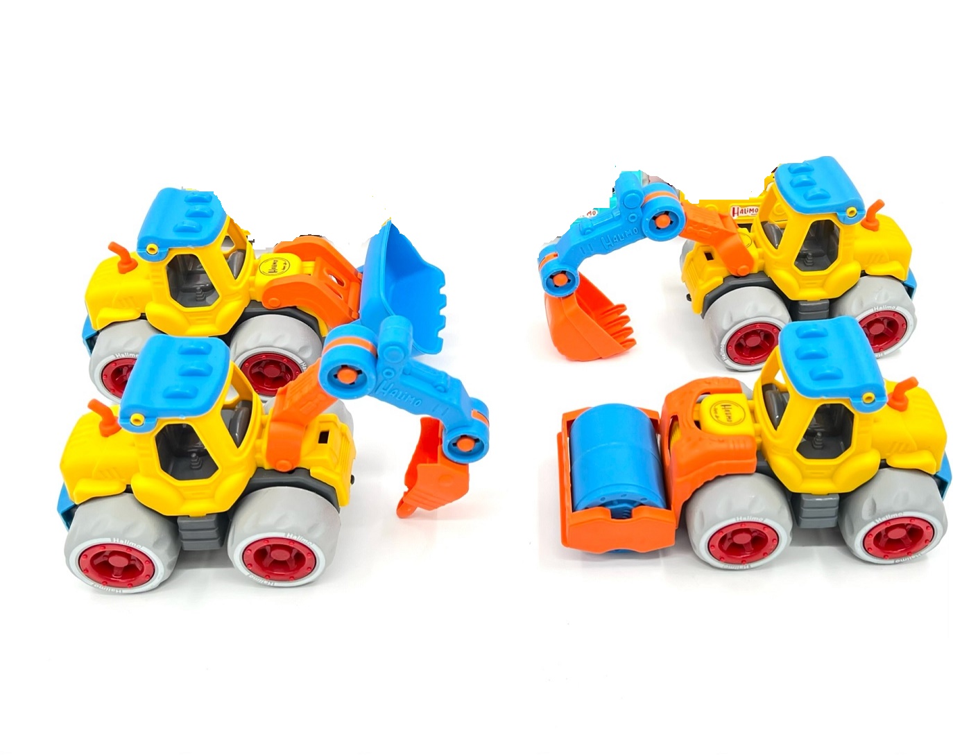 ست راه‌سازی هالیمو ۵۵ عددی توری جو (لودر - پیکور - بیل -غلطک)